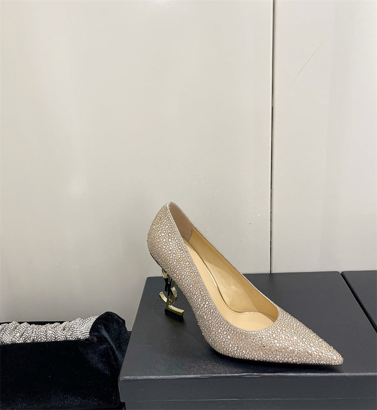 Saint Laurent designer shoes full view