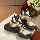 Louis Vuitton Beige Ankle Strap Heels - Close-Up Texture View