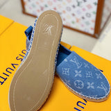 Close-up of Louis Vuitton shoes craftsmanship