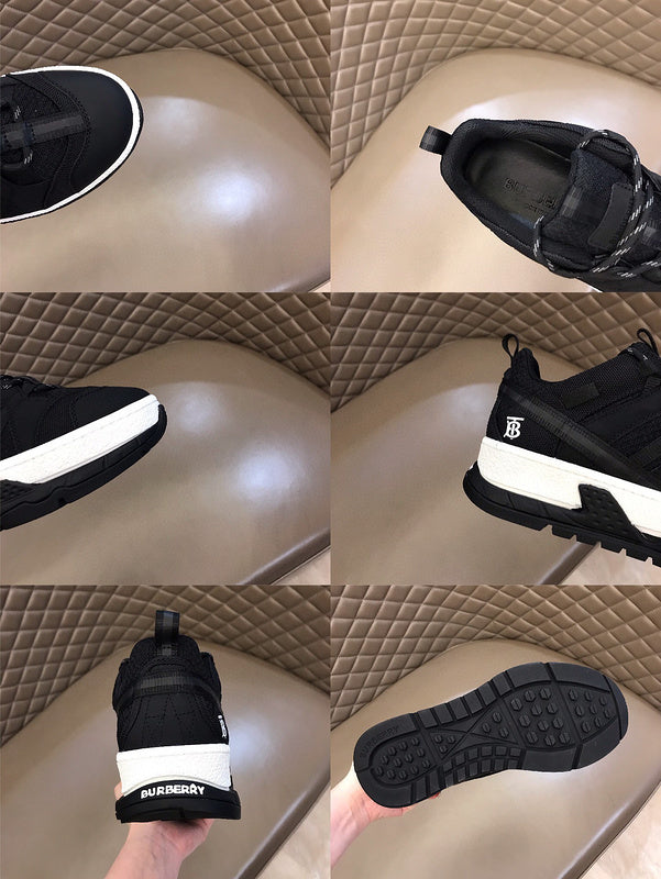 Burberry Grey Low-Top Sneakers - Back View