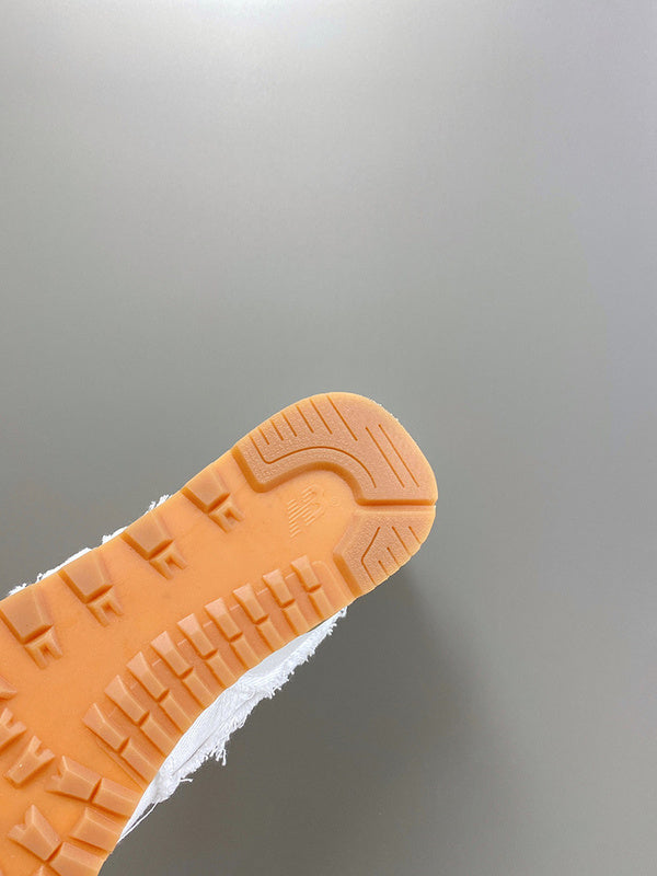 Close-up of Miu Miu shoes craftsmanship