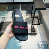 Balenciaga Tan Ankle Strap Sandals - Heel Detail View