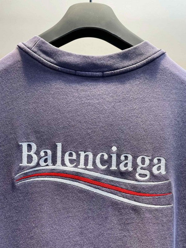 Close-up of Balenciaga designer clothing craftsmanship