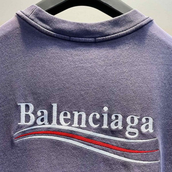 Close-up of Balenciaga designer clothing craftsmanship
