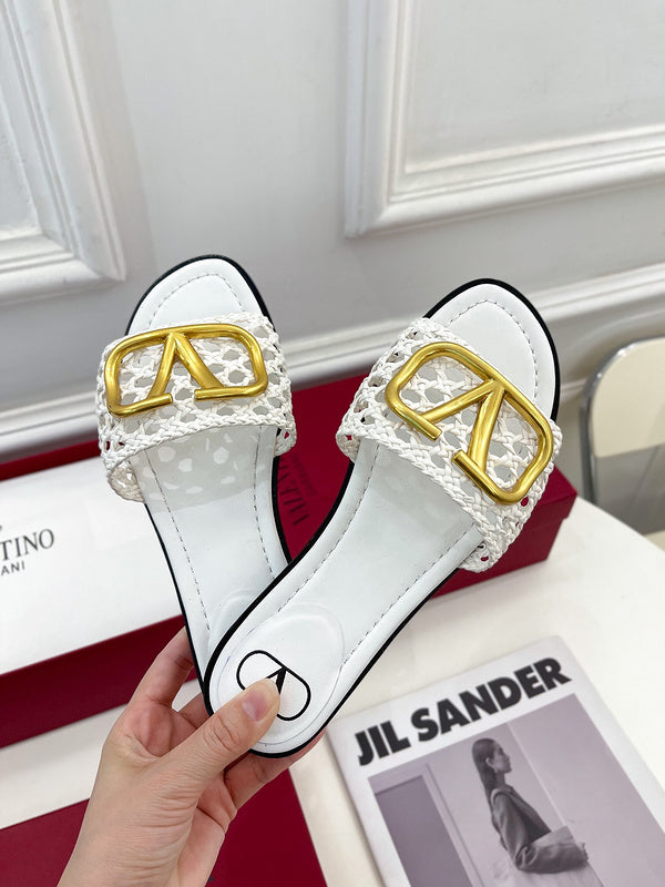Close-up of Valentino Garavani shoes craftsmanship