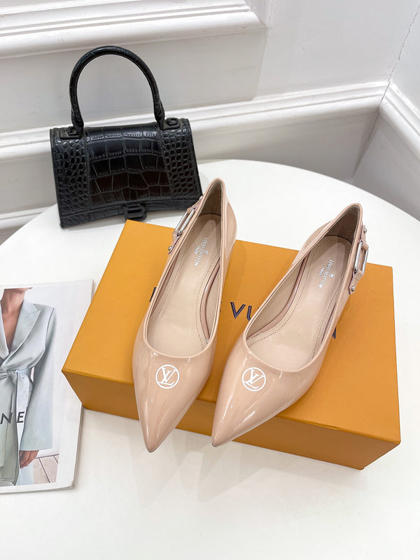 Louis Vuitton Tan Chunky Platform Sneakers - Front View