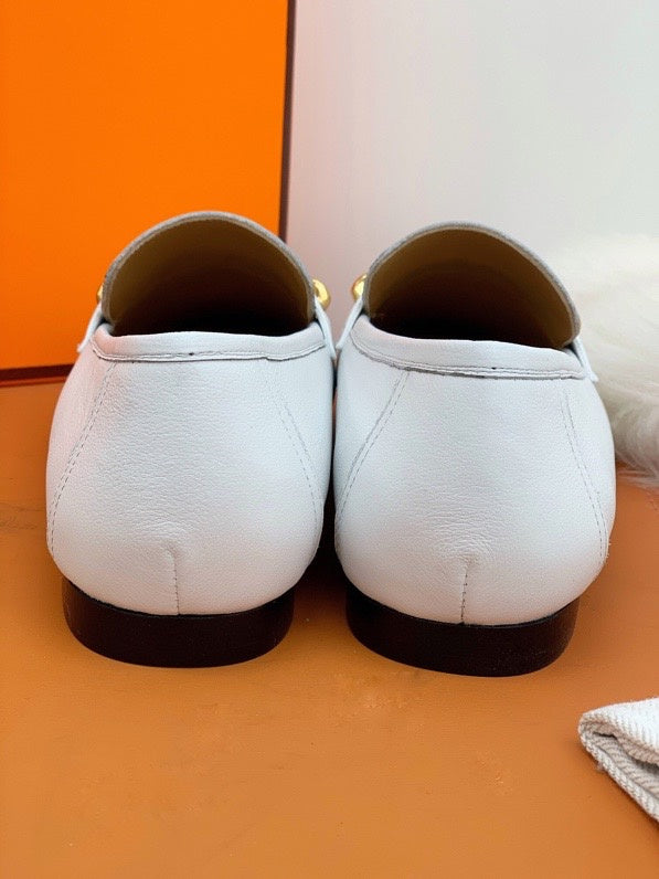 Hermès Chocolate Brown Classic Ballet Flats - Detail Shot of Craftsmanship