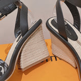Louis Vuitton shoes Style 336 - texture and material detail (alternate angle)