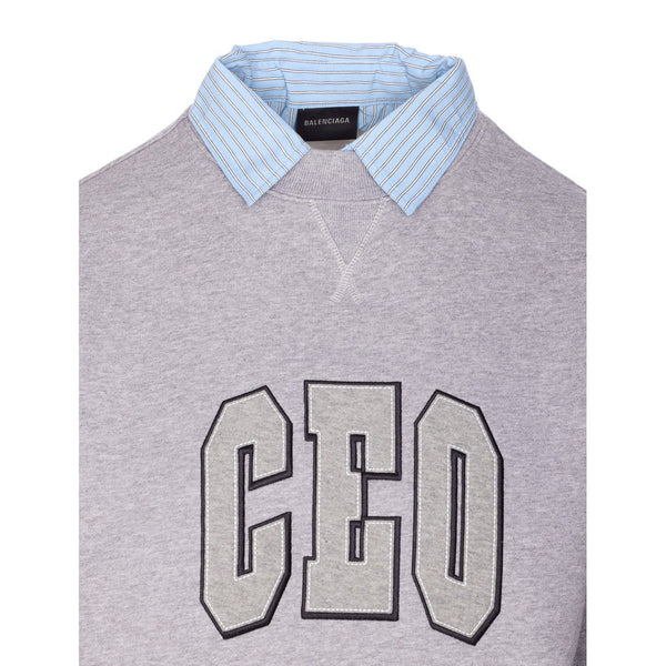 Close-up of Balenciaga sweaters & pullovers hardware and fine stitching