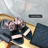 Louis Vuitton luxury shoes detail shot