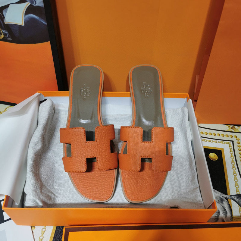 Hermès Red Espadrille Wedge Sandals - Lifestyle Styling Shot