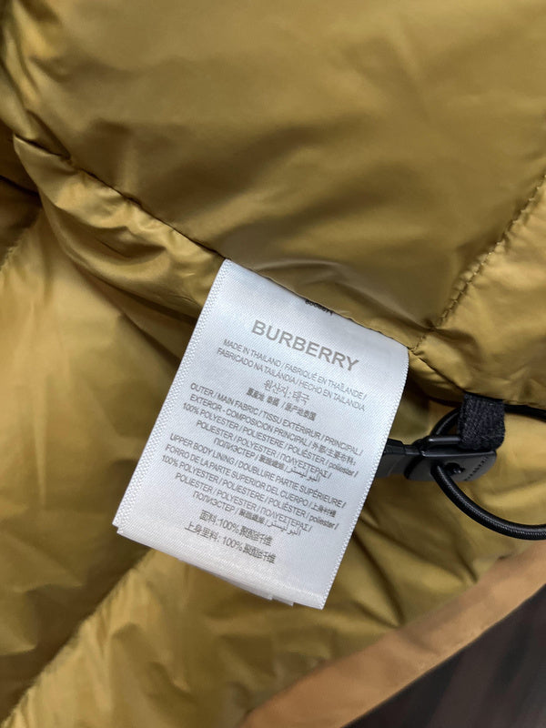 Close-up of Burberry designer clothing craftsmanship