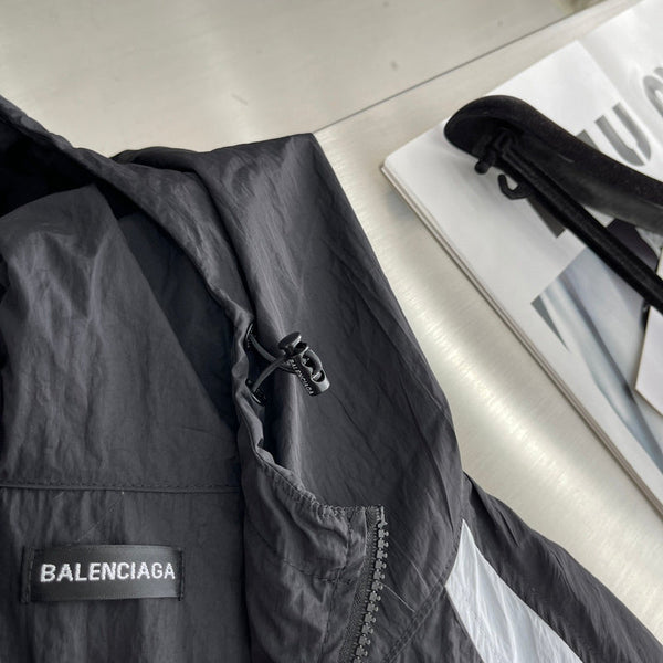 Close-up of Balenciaga designer clothing craftsmanship