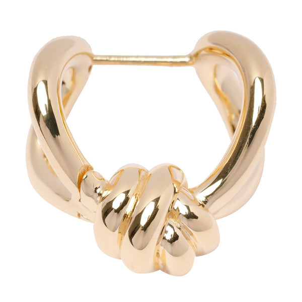 Bottega Veneta Jewellery? Bottega Veneta Women Circular Knot Earrings Luxury Designer Statement Jewellery