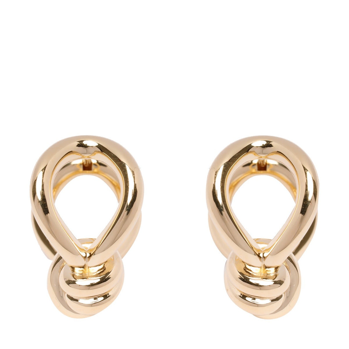 Bottega Veneta Jewellery? Bottega Veneta Women Circular Knot Earrings Luxury Designer Statement Jewellery