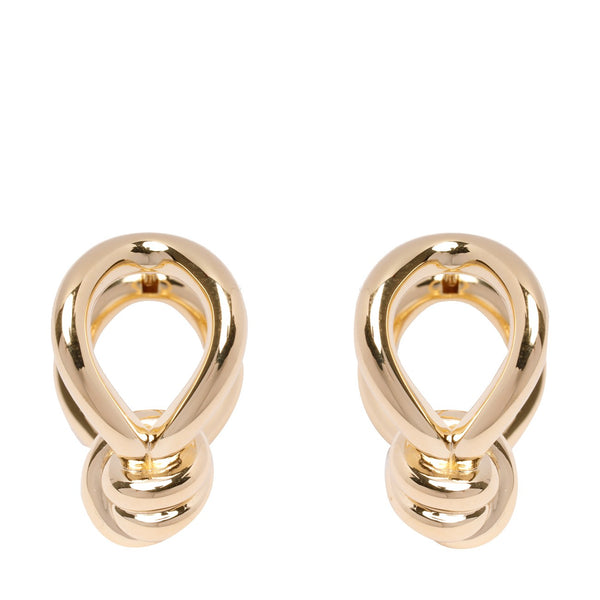 Bottega Veneta Jewellery? Bottega Veneta Women Circular Knot Earrings Luxury Designer Statement Jewellery