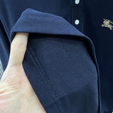 Close-up of Burberry designer clothing craftsmanship