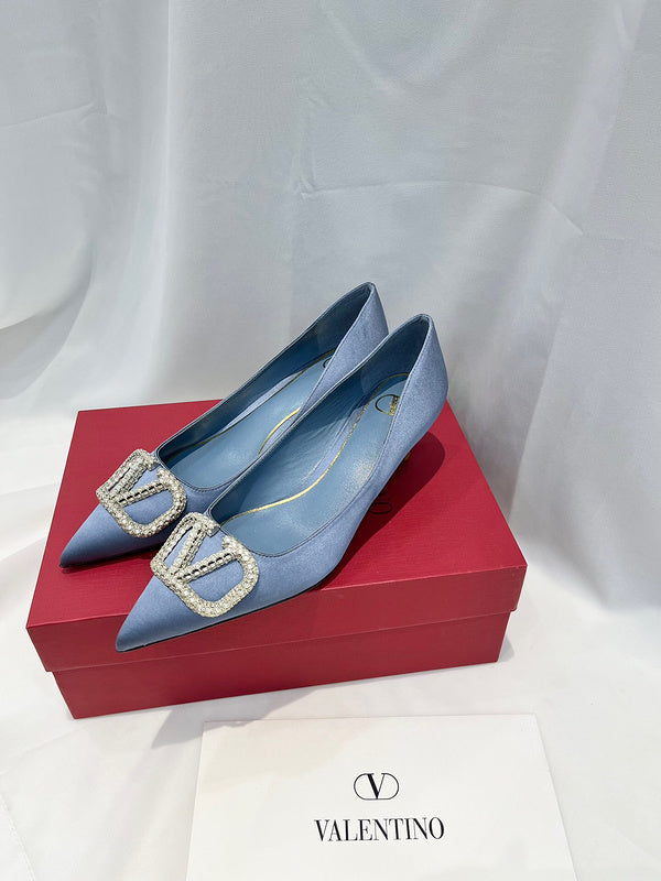 Valentino Garavani luxury shoes detail shot