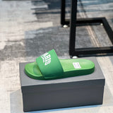 Balenciaga Red Block Heel Sandals - Front View