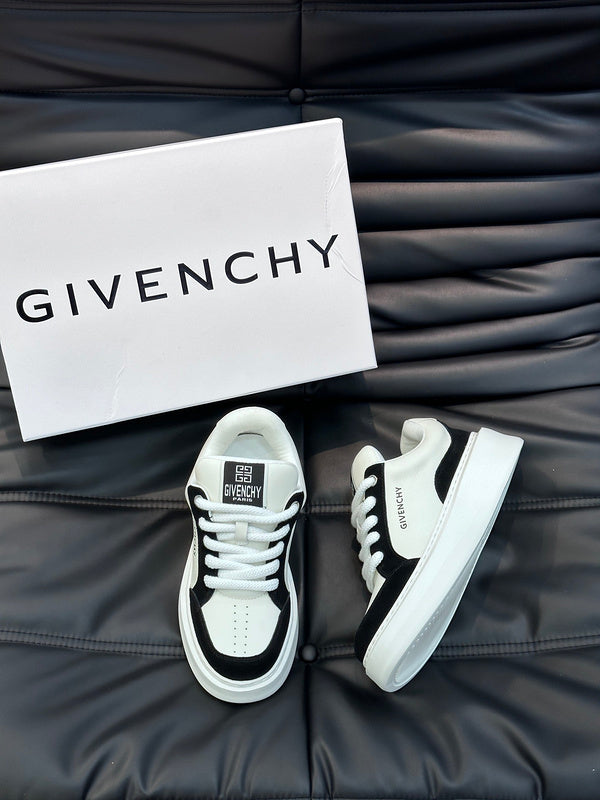 Givenchy Chocolate Brown Combat Boots - Angled View
