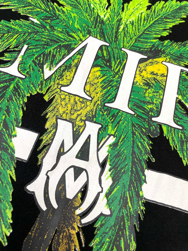Close-up of Amiri t-shirt craftsmanship