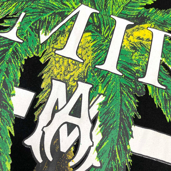 Close-up of Amiri t-shirt craftsmanship
