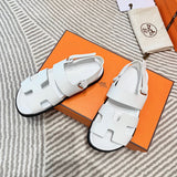 Hermes sandals Style 213 - styled lifestyle view