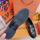 Louis Vuitton shoes Style 424 - front view, handcrafted italian detailing (alternate angle)