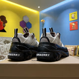 Burberry Camel Low-Top Sneakers - Close-Up Texture View