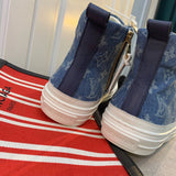 Louis Vuitton luxury shoes detail shot