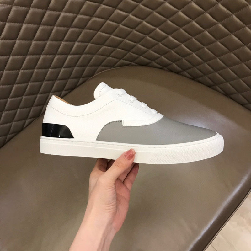 Hermès Chocolate Brown High-Top Sneakers - Side Profile View