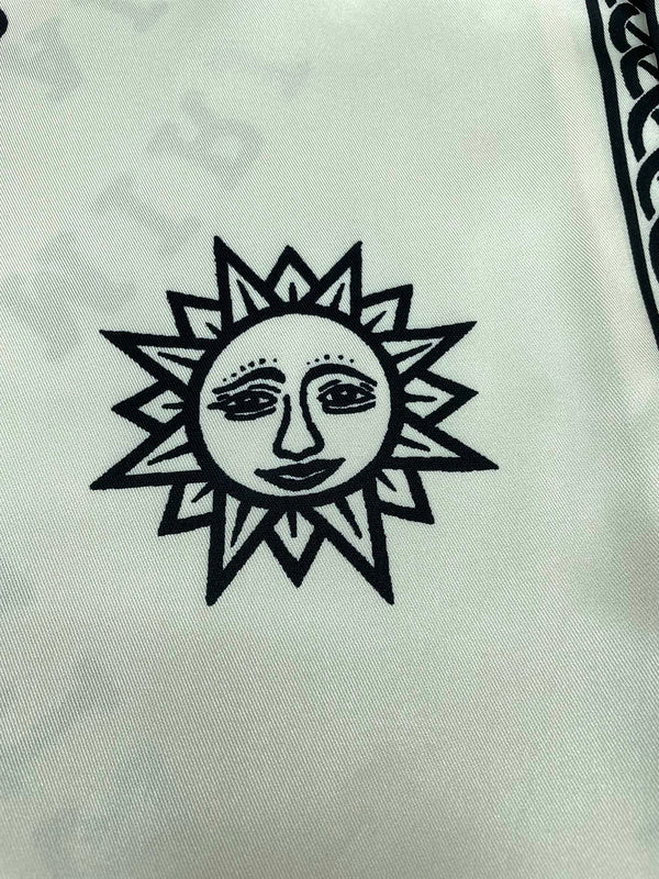 Close-up of Amiri t-shirt craftsmanship