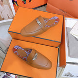 Hermes shoes Style 354 - styled lifestyle view (alternate angle)