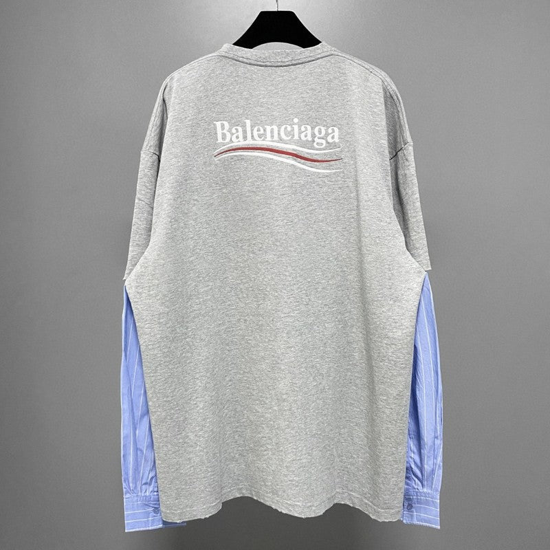 Close-up of Balenciaga designer clothing craftsmanship