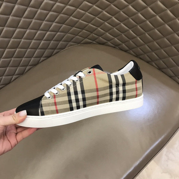 Burberry Red Platform Heels - Angled View