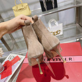 Close-up of Roger Vivier shoes craftsmanship