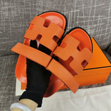 Hermès Tan Espadrille Wedge Sandals - Side Profile View
