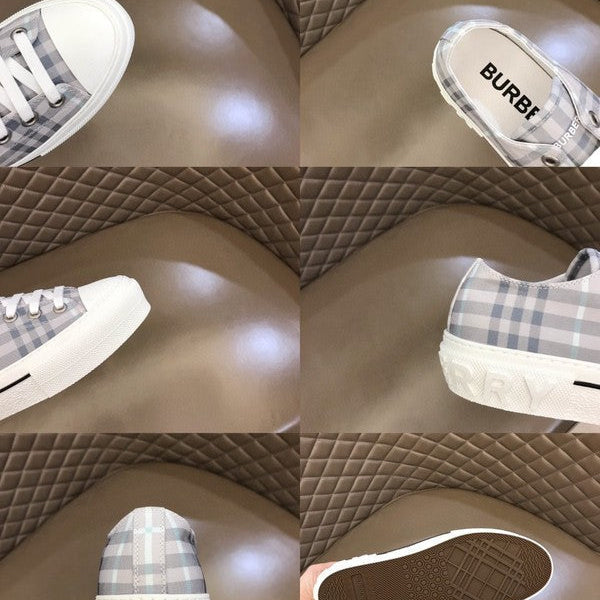 Burberry Beige Pointed-Toe Stiletto Heels - Side Profile View