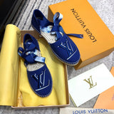 Close-up of Louis Vuitton shoes craftsmanship