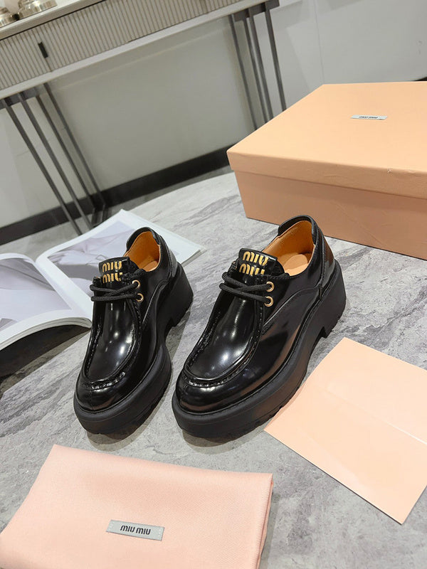 Miu Miu luxury shoes detail shot