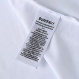 Close-up of Burberry t-shirt craftsmanship