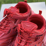 Balenciaga Beige Chunky Platform Sneakers - Detail Shot of Craftsmanship
