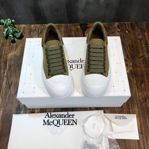 Alexander McQueen Nude Ankle Boots - Full Silhouette View