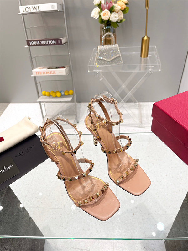 Close-up of Valentino Garavani shoes craftsmanship