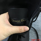 Dior Chocolate Brown Classic Ballet Flats - Toe Detail View
