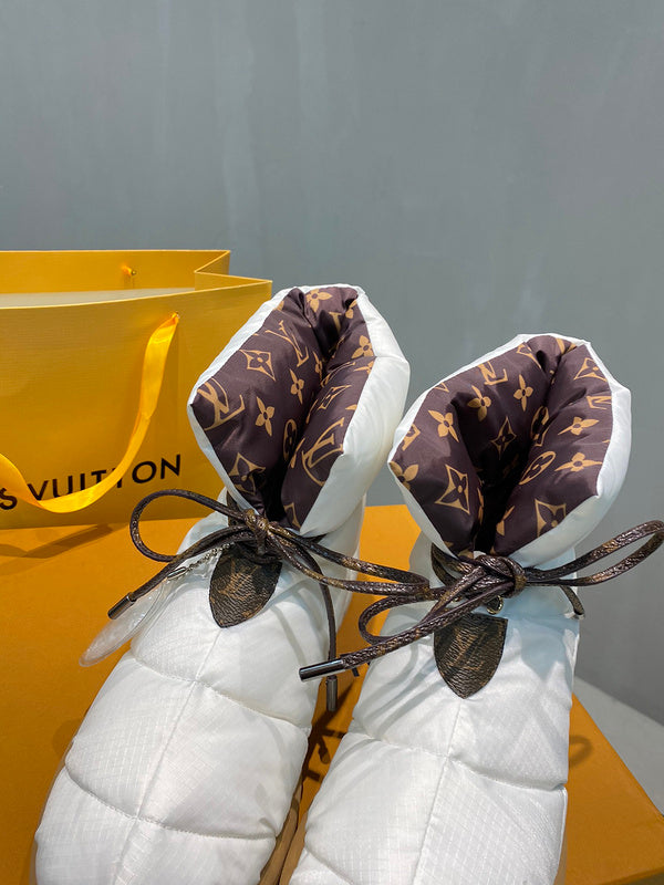 Louis Vuitton White Low-Top Sneakers - Lifestyle Styling Shot