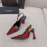 Close-up of Saint Laurent shoes craftsmanship