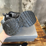 Balenciaga Red Chunky Platform Sneakers - Lifestyle Styling Shot
