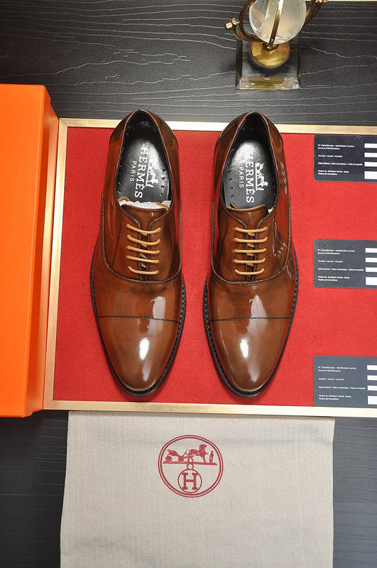 Hermes shoes Style 055 - logo and branding close-up