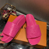 Louis Vuitton Nude Slip-On Sneakers - Sole Detail View